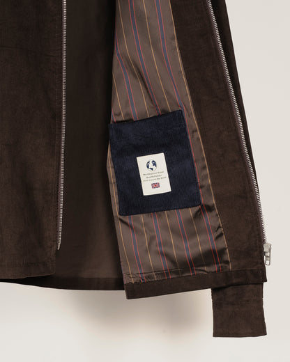 YARD Corduroy overshirt - Chestnut Brown