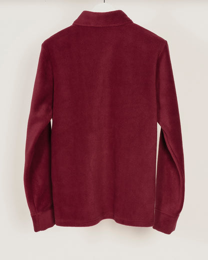 BROOK Fleece Polo shirt - Berry