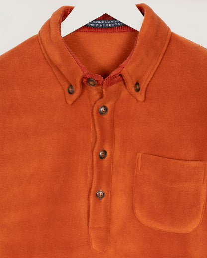 BROOK Fleece Polo shirt - Orange