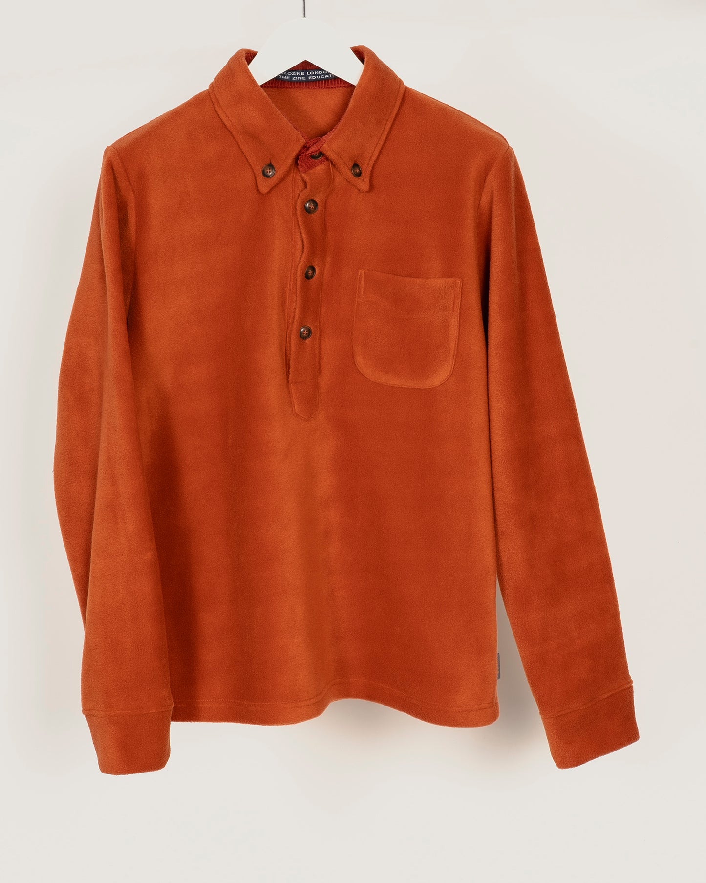 BROOK Fleece Polo shirt - Orange