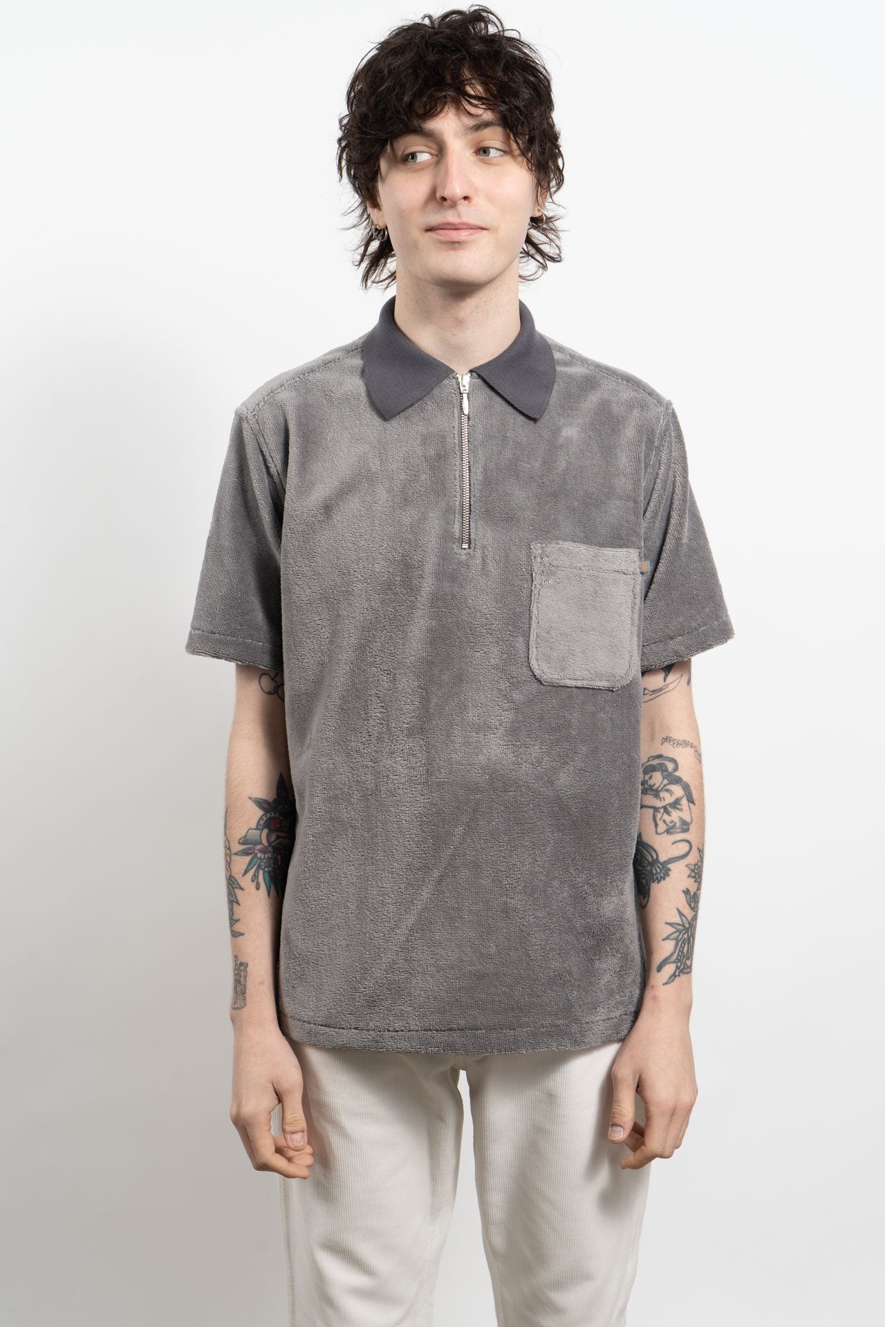 SEDONA Towelling Polo - Grey