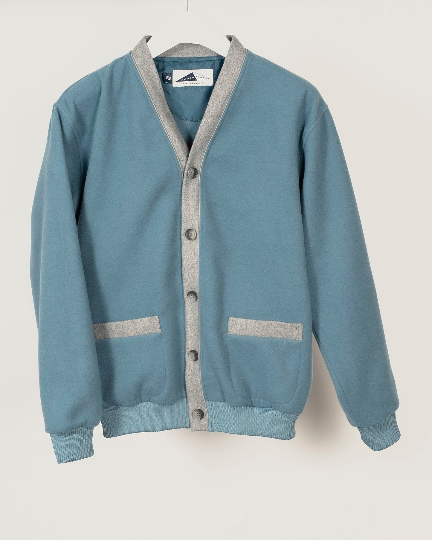 SMITH Cardigan - Duck Egg Blue