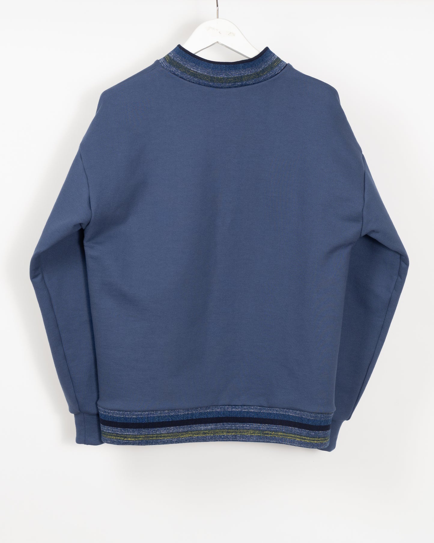 TIDE Mock turtle sweatshirt - Delft Blue