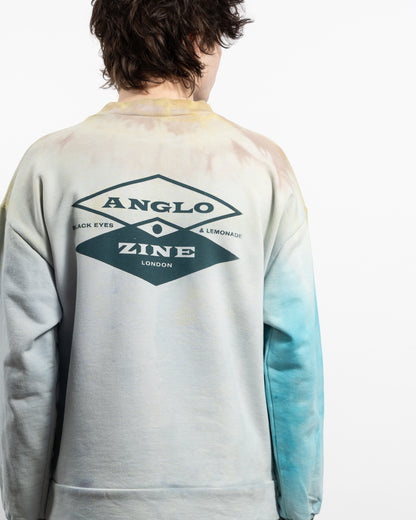TIDE DYE Printed sweatshirt - Coffee