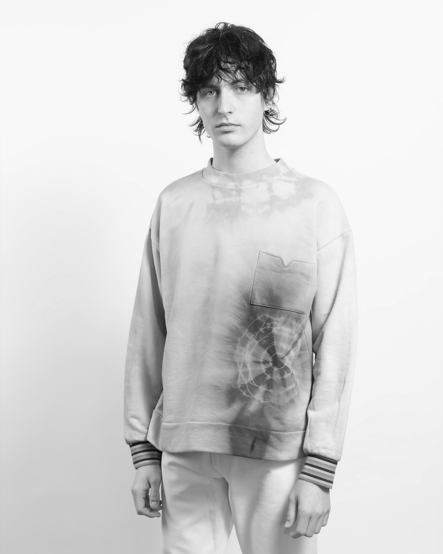 TIDE DYE Printed sweatshirt - Yellow