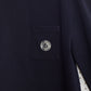 ZINE Long sleeve T-shirt 6 panel (Navy Blue)