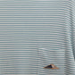 ZINE Fine stripe long sleeve t-shirt (Airforce Blue)