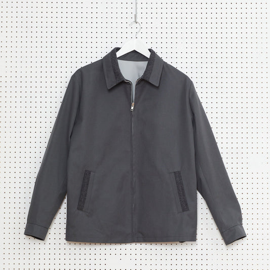 RICHMOND Wool trim jacket ( Double Grey)