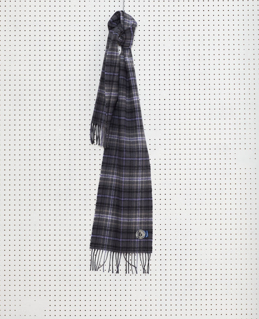 TARTAN Lambswool scarf (Grey)