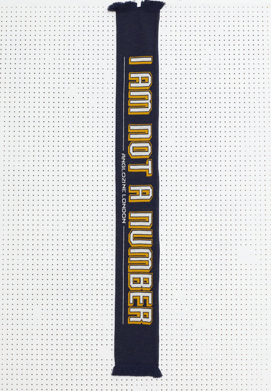 NUMBER Football style scarf (Navy)