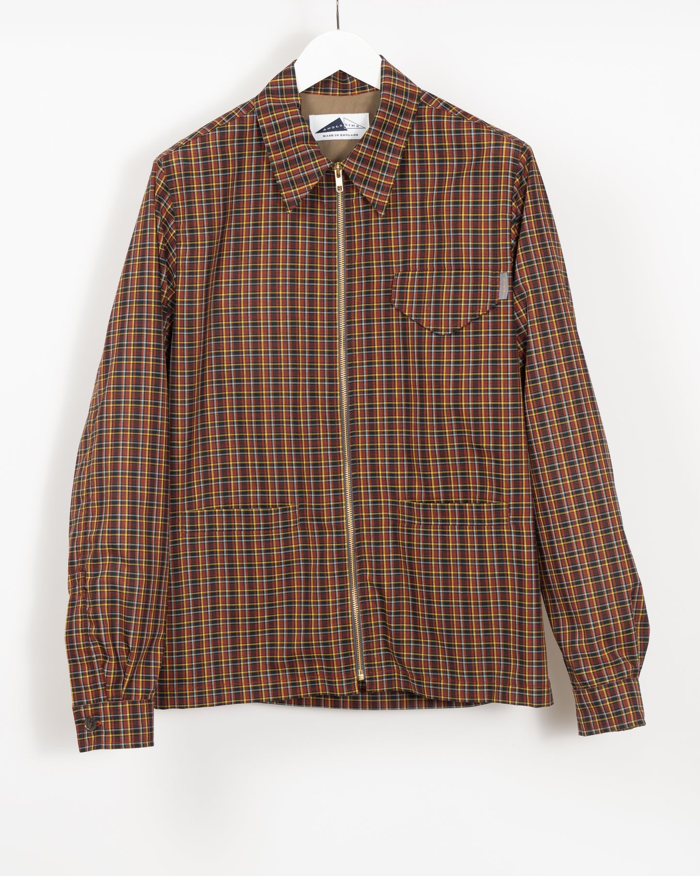 YARD Micro check shirt - Orange