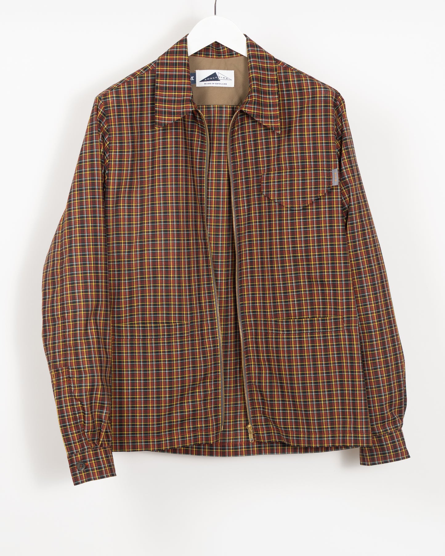 YARD Micro check shirt - Orange