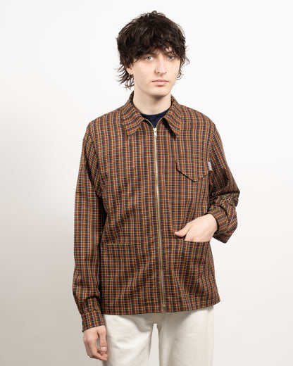 YARD Micro check shirt - Orange