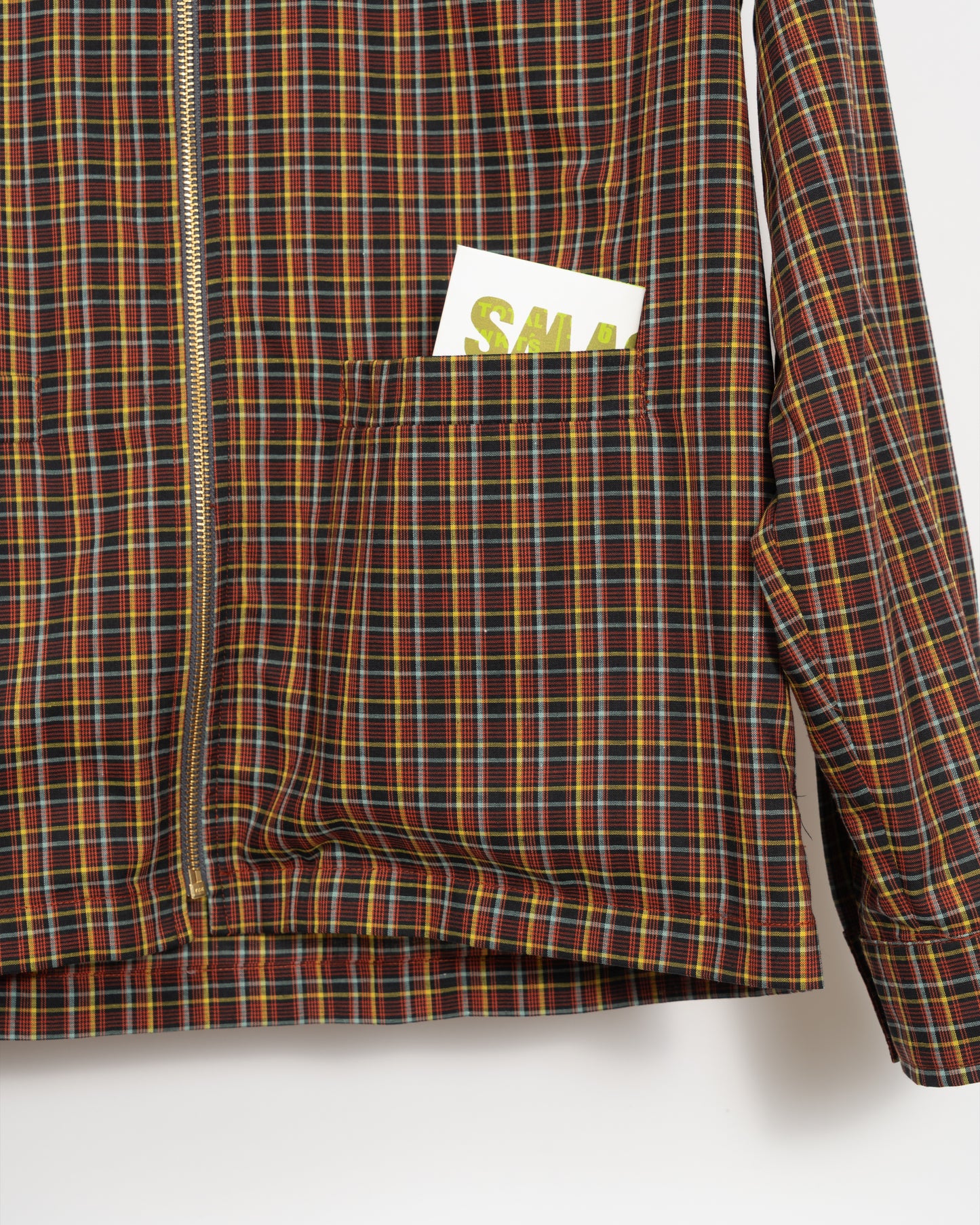 YARD Micro check shirt - Orange