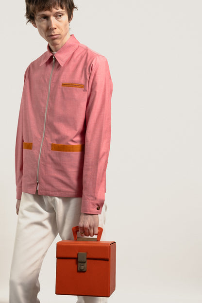 YARD Needle cord trim shirt - Pink