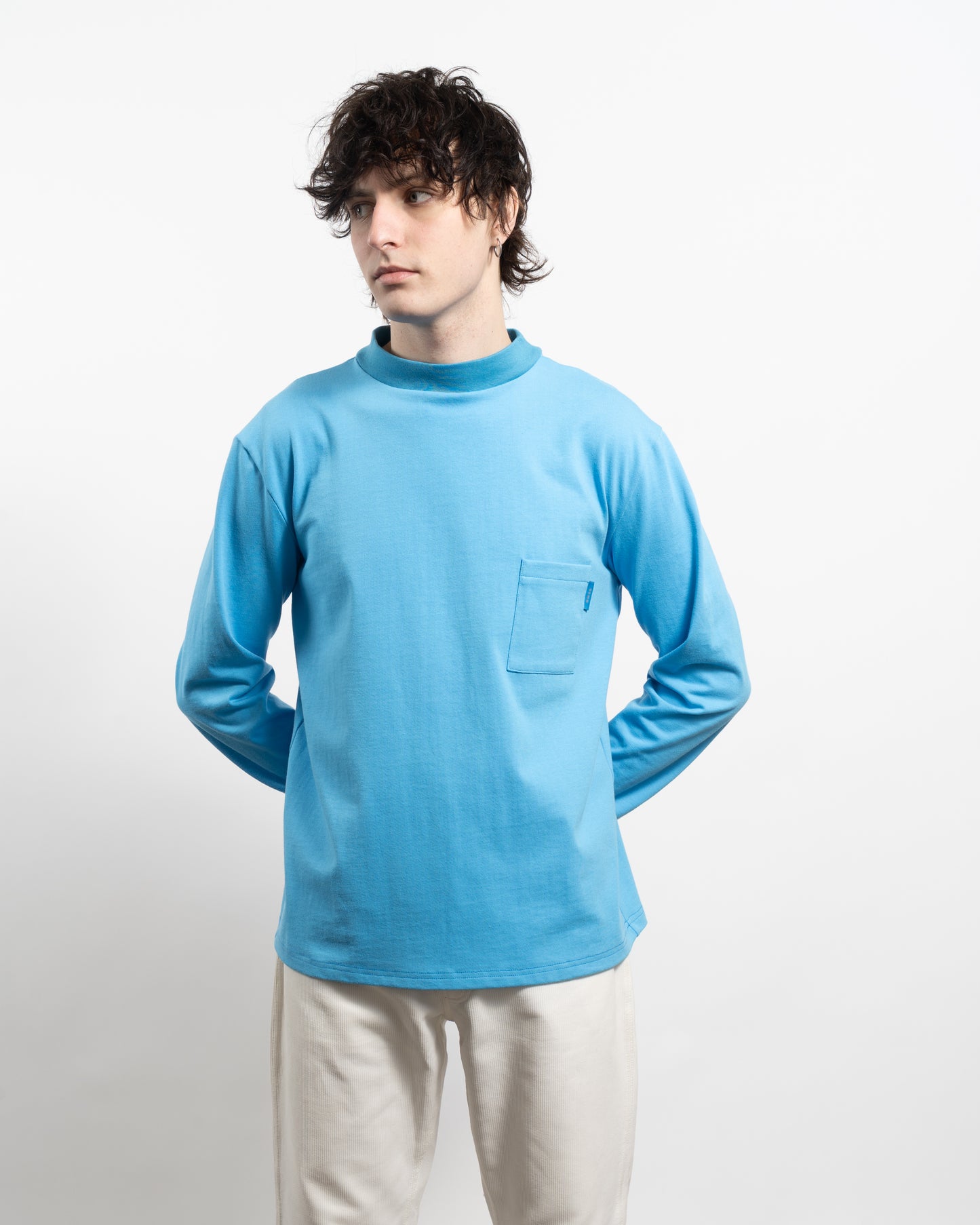 ZINE Long sleeve T-shirt - Kingfisher Blue