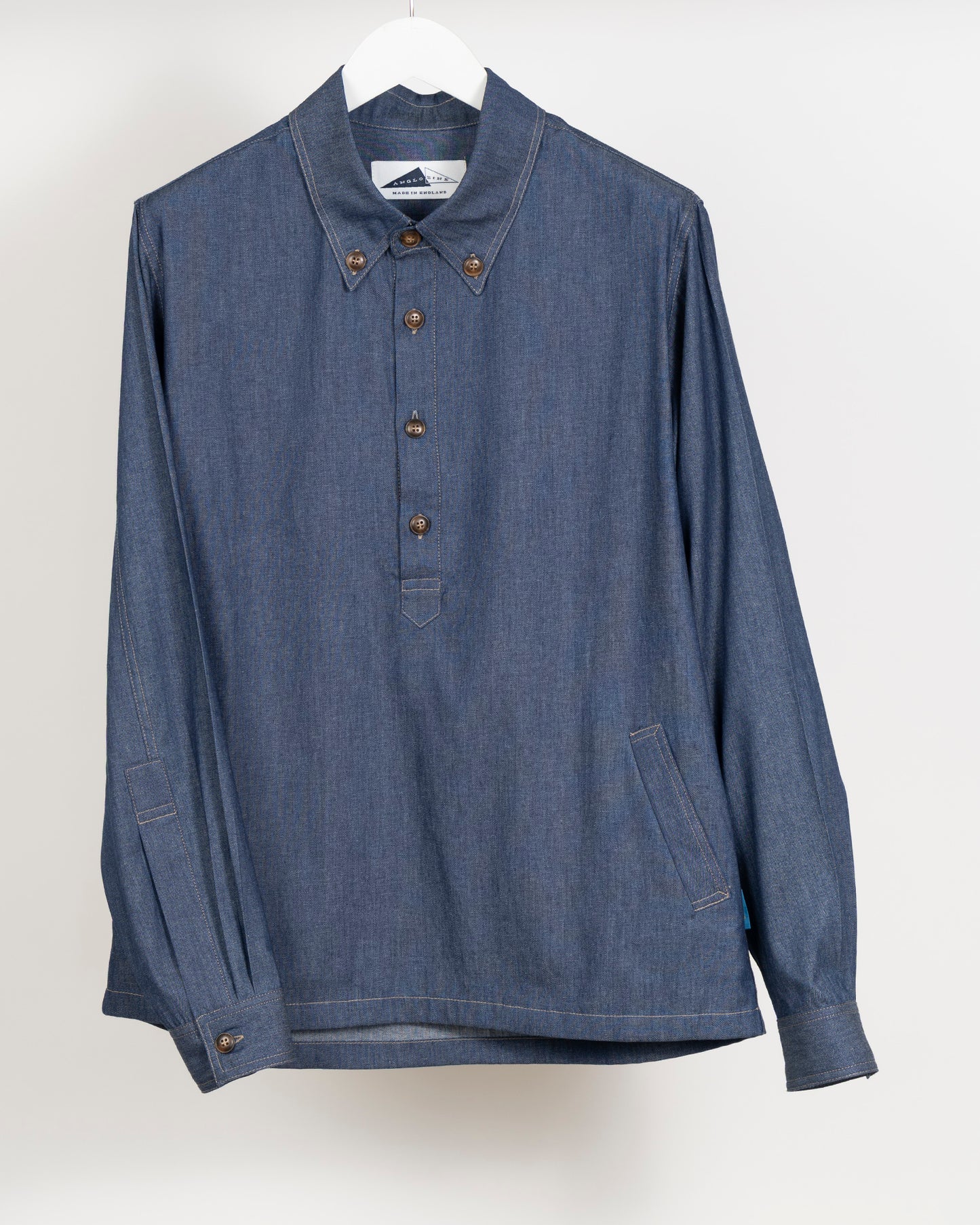 MAYNE Pop-Over Shirt - Indigo