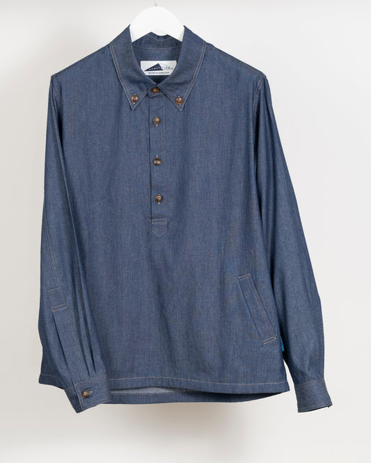 MAYNE Pop-Over Shirt - Indigo