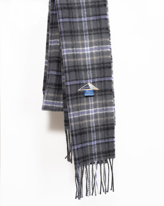 TARTAN SCARF - Grey Lilac