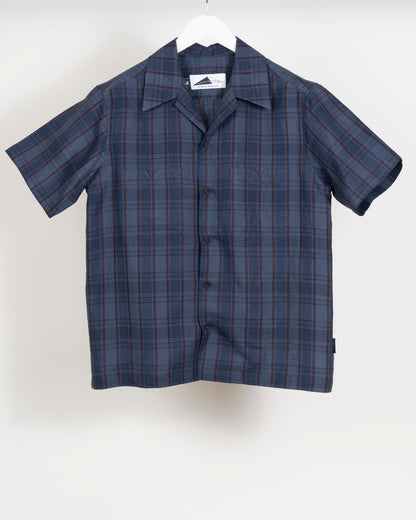 SONORAN Check linen shirt - Indigo