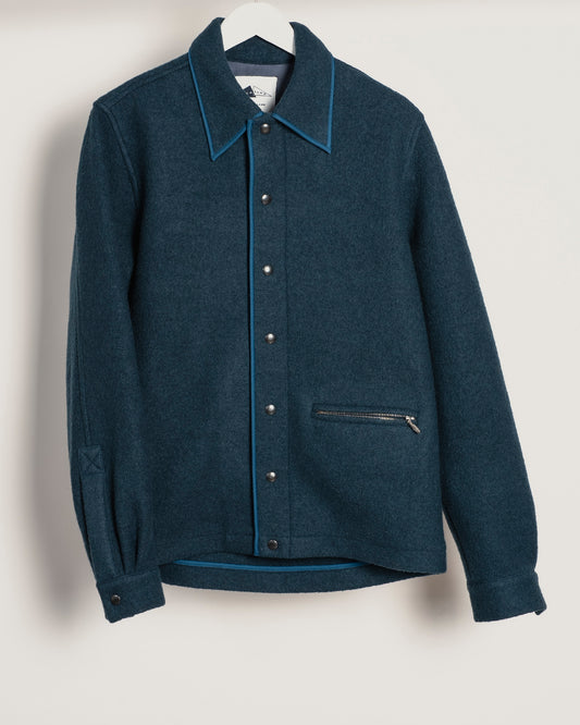 GIRARD Wool shirt - Deep Teal