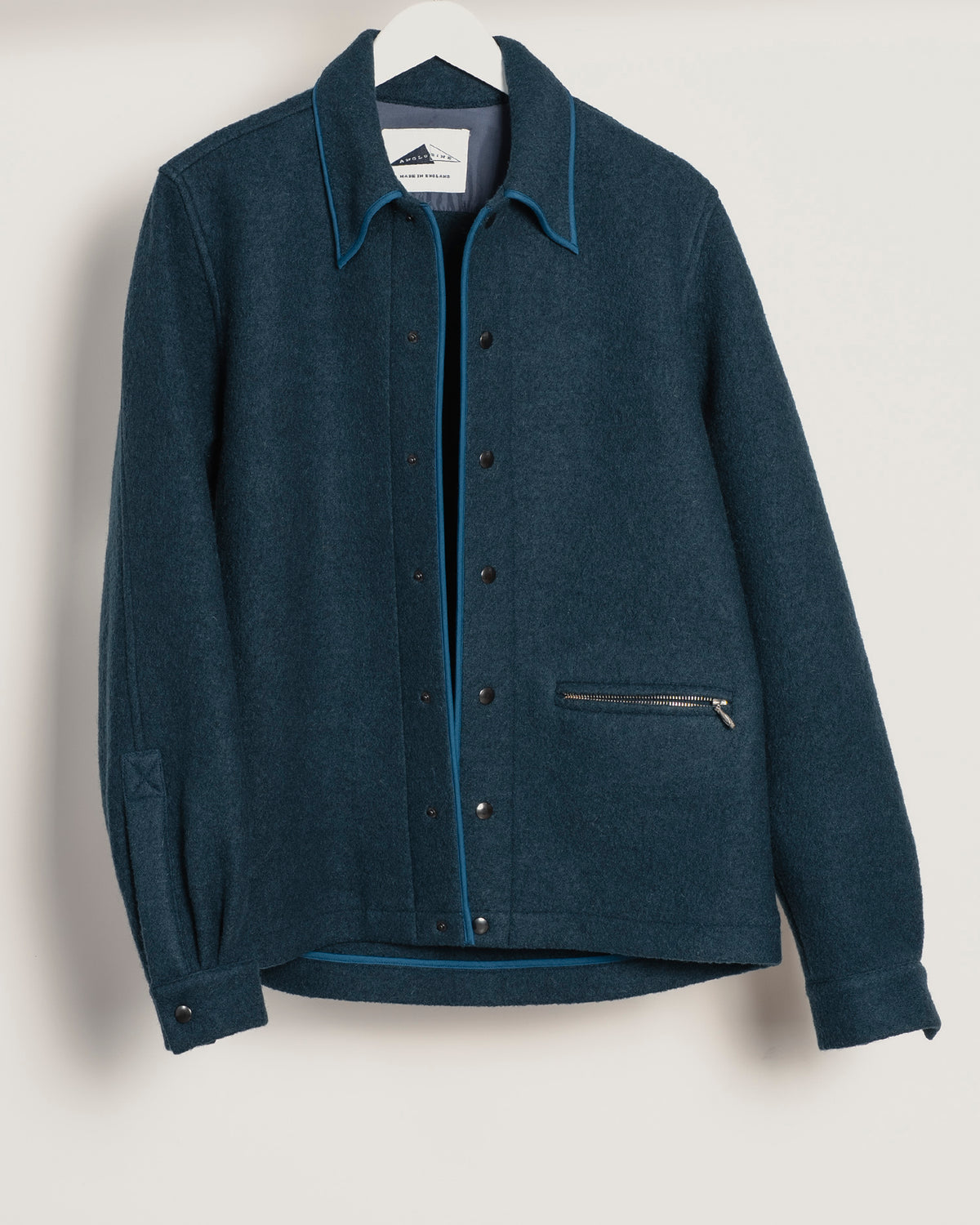 GIRARD Wool shirt - Deep Teal