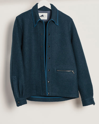 GIRARD Wool shirt - Deep Teal