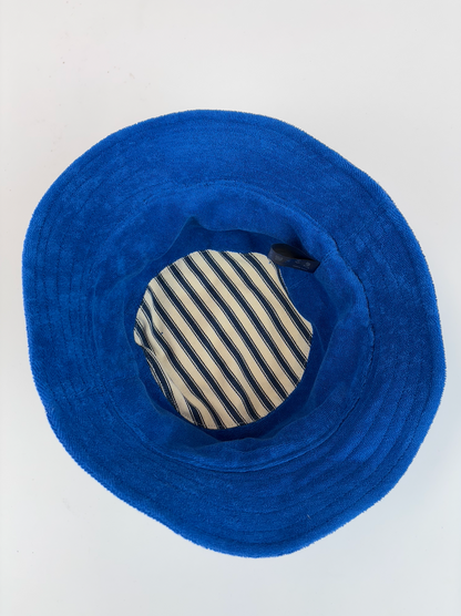 BOB Towelling bucket hat - Royal Blue & Light Blue