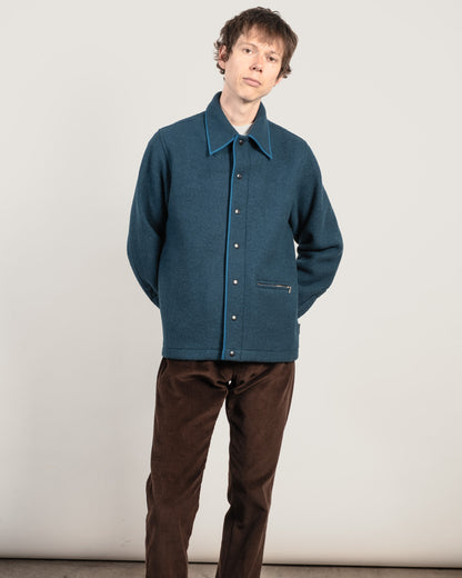 GIRARD Wool shirt - Deep Teal