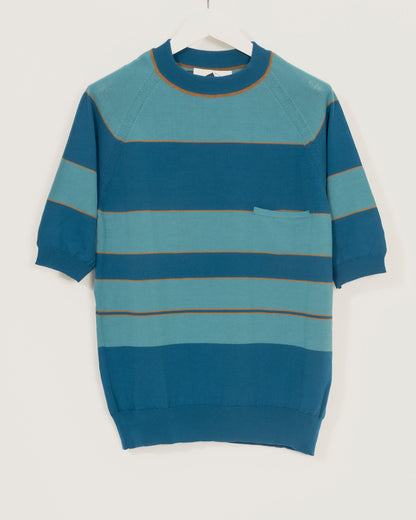 SOLERI Fine Gauge T-shirt - Kingfisher Blue