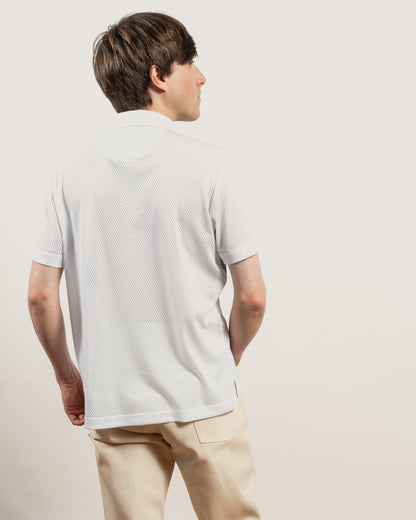 POOL Airtex polo - White