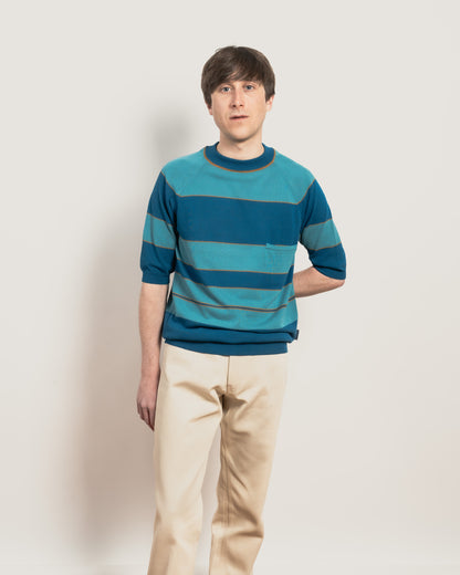 SOLERI Fine Gauge T-shirt - Kingfisher Blue