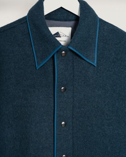 GIRARD Wool shirt - Deep Teal