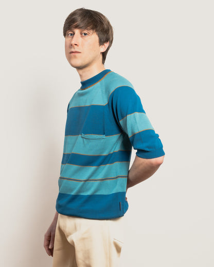 SOLERI Fine Gauge T-shirt - Kingfisher Blue
